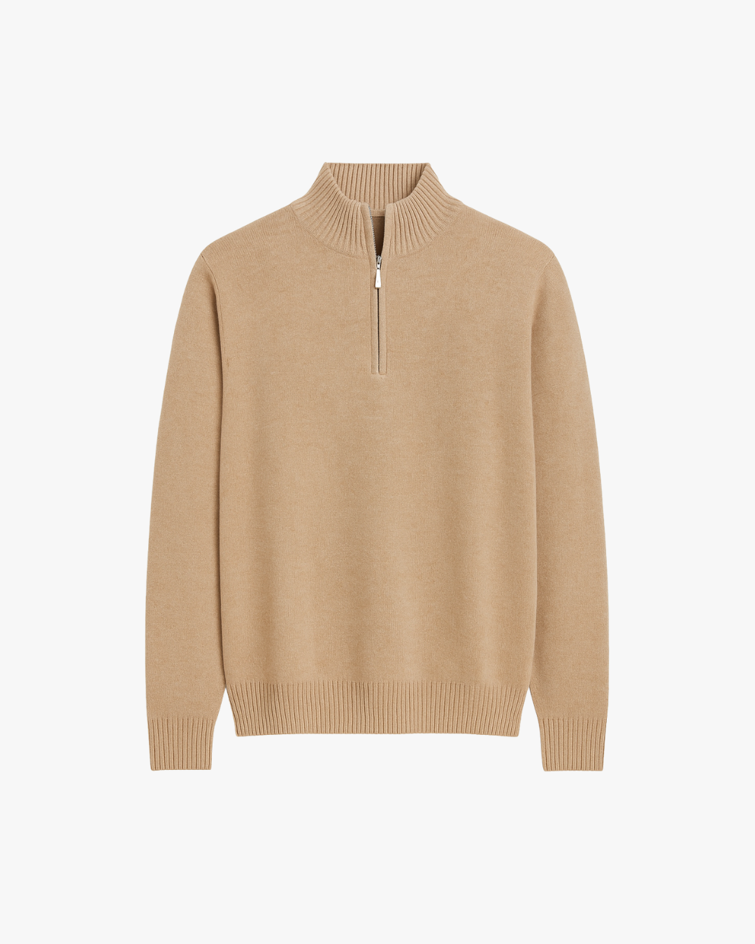 Modern Half-Zip Knit Sweater