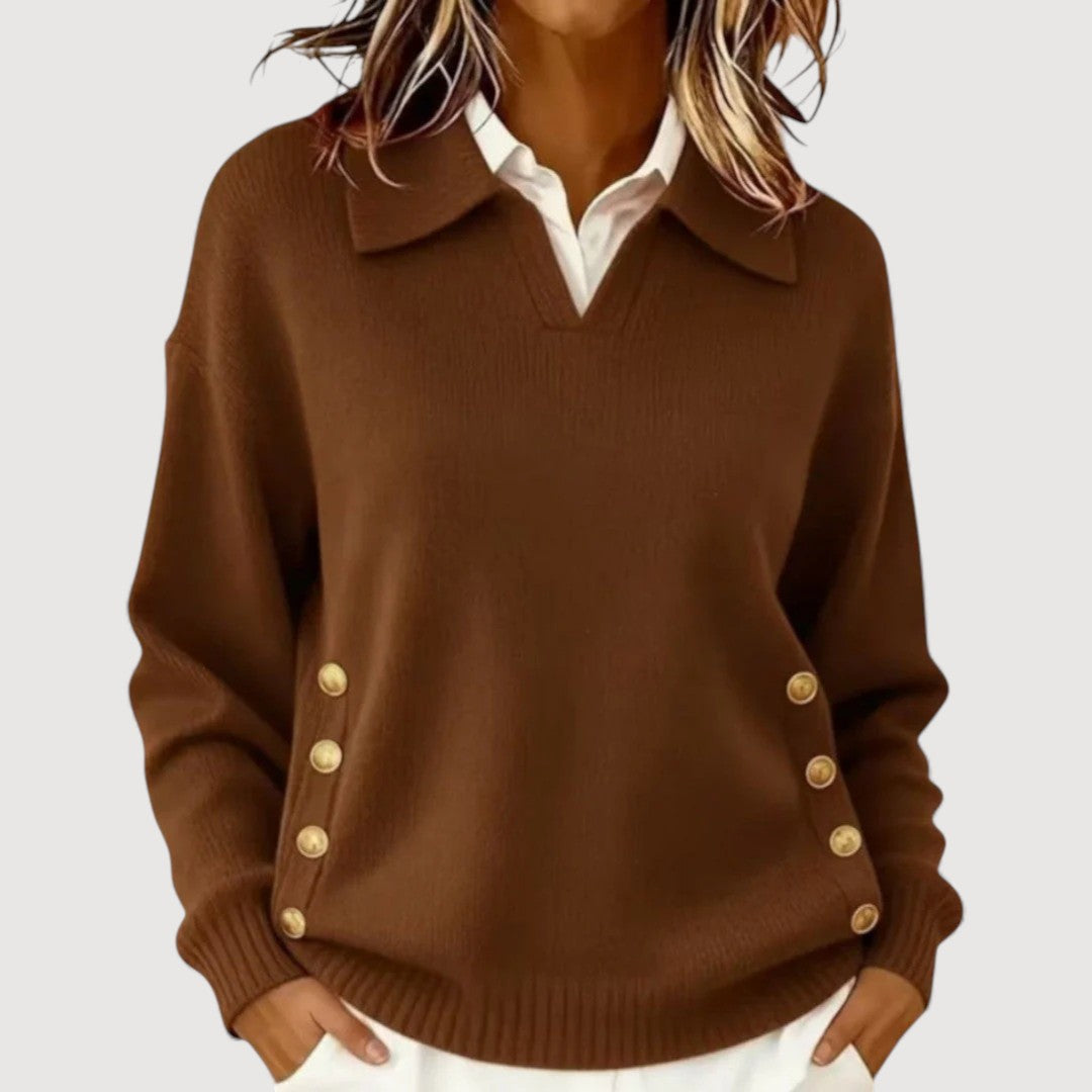 Aira | Elegant V-Neck Sweater