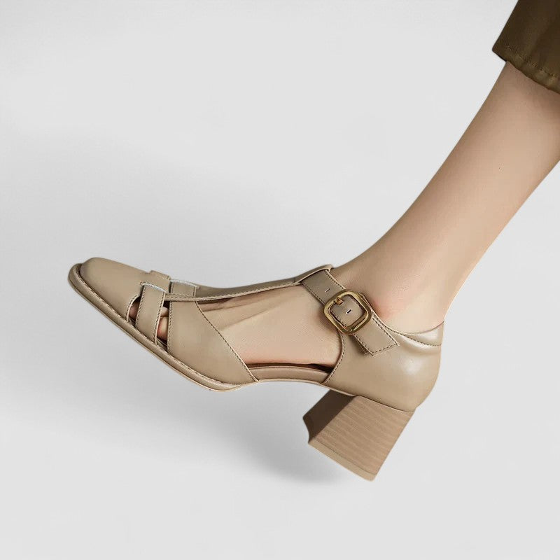 Tamsin | Vintage T-Strap Block Heel