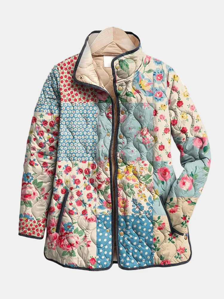 Chloe | Elegant Floral Quilted Women's Jacket