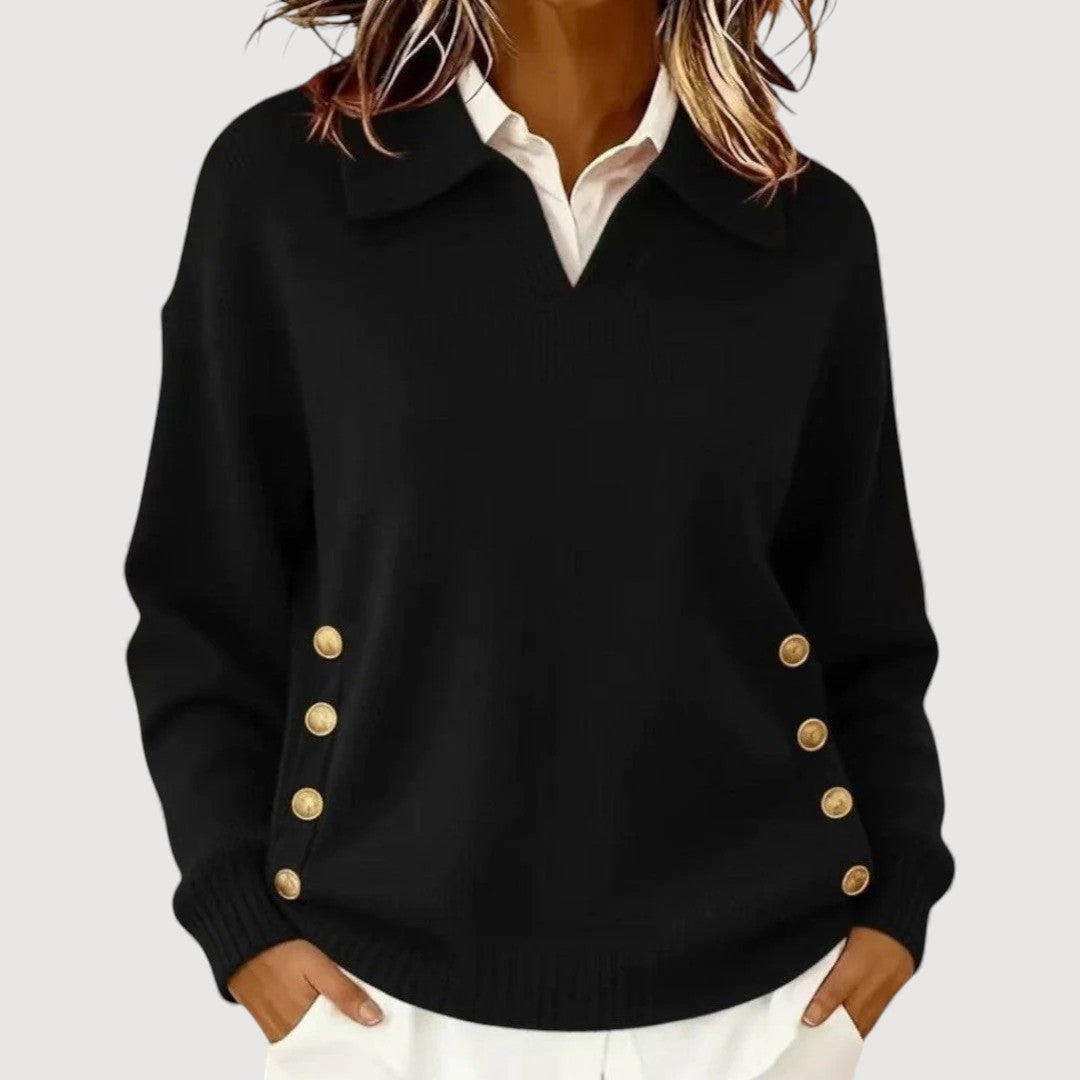 Aira | Elegant V-Neck Sweater