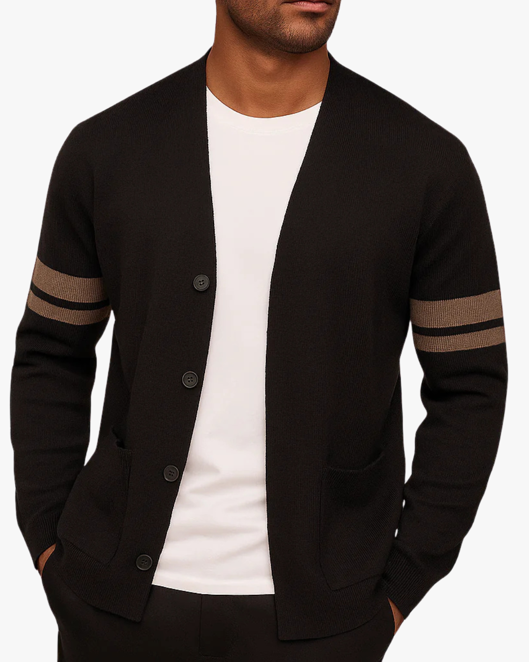 Lightweight Wool Blend Cardigan