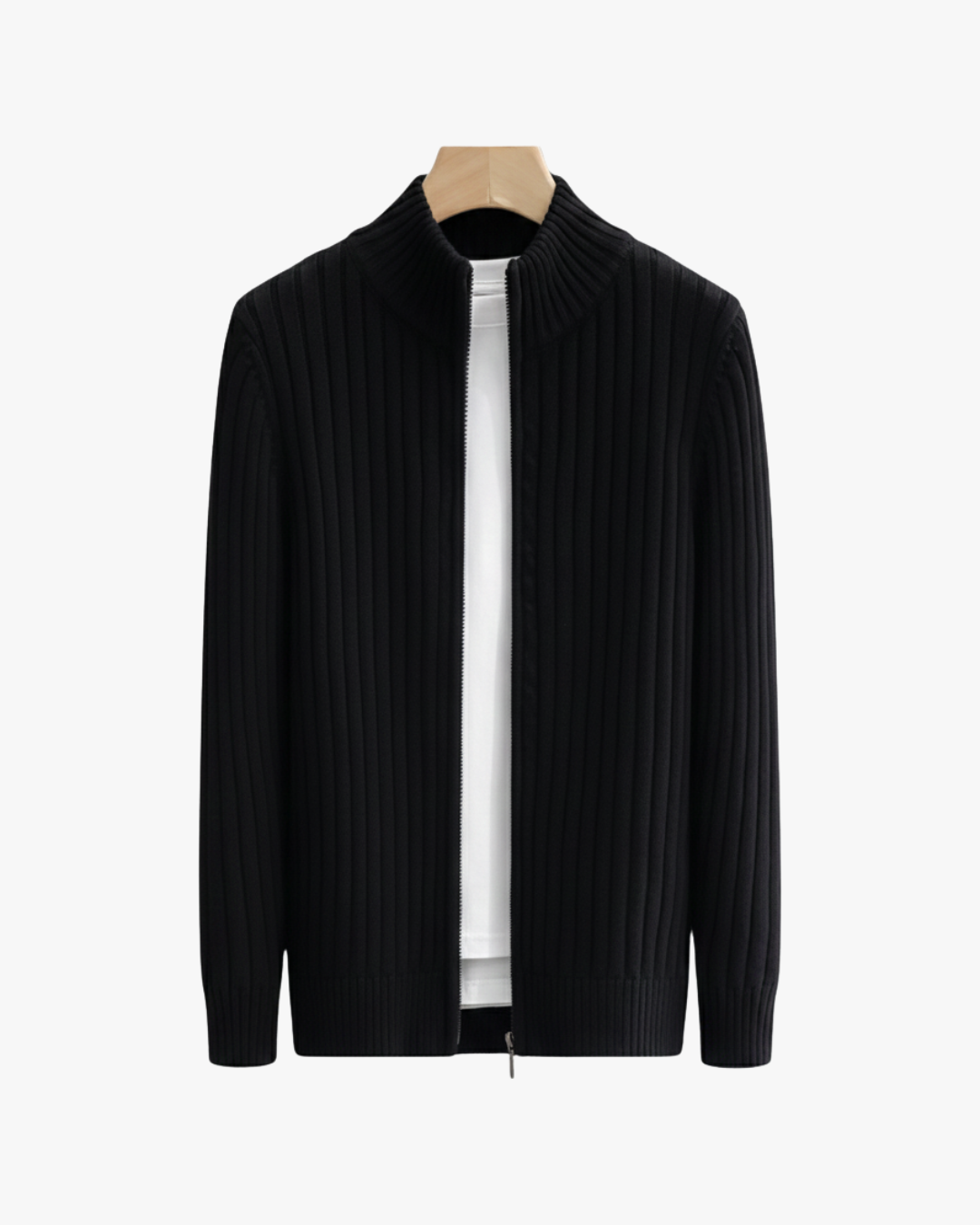 Cozy Fleece-Lined Zip Cardigan