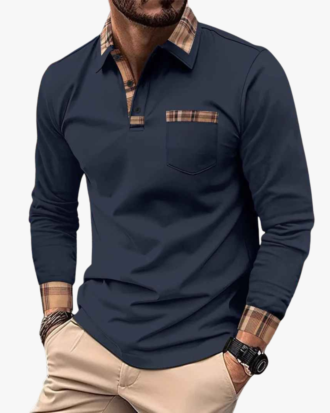 Modern Long Sleeve Polo