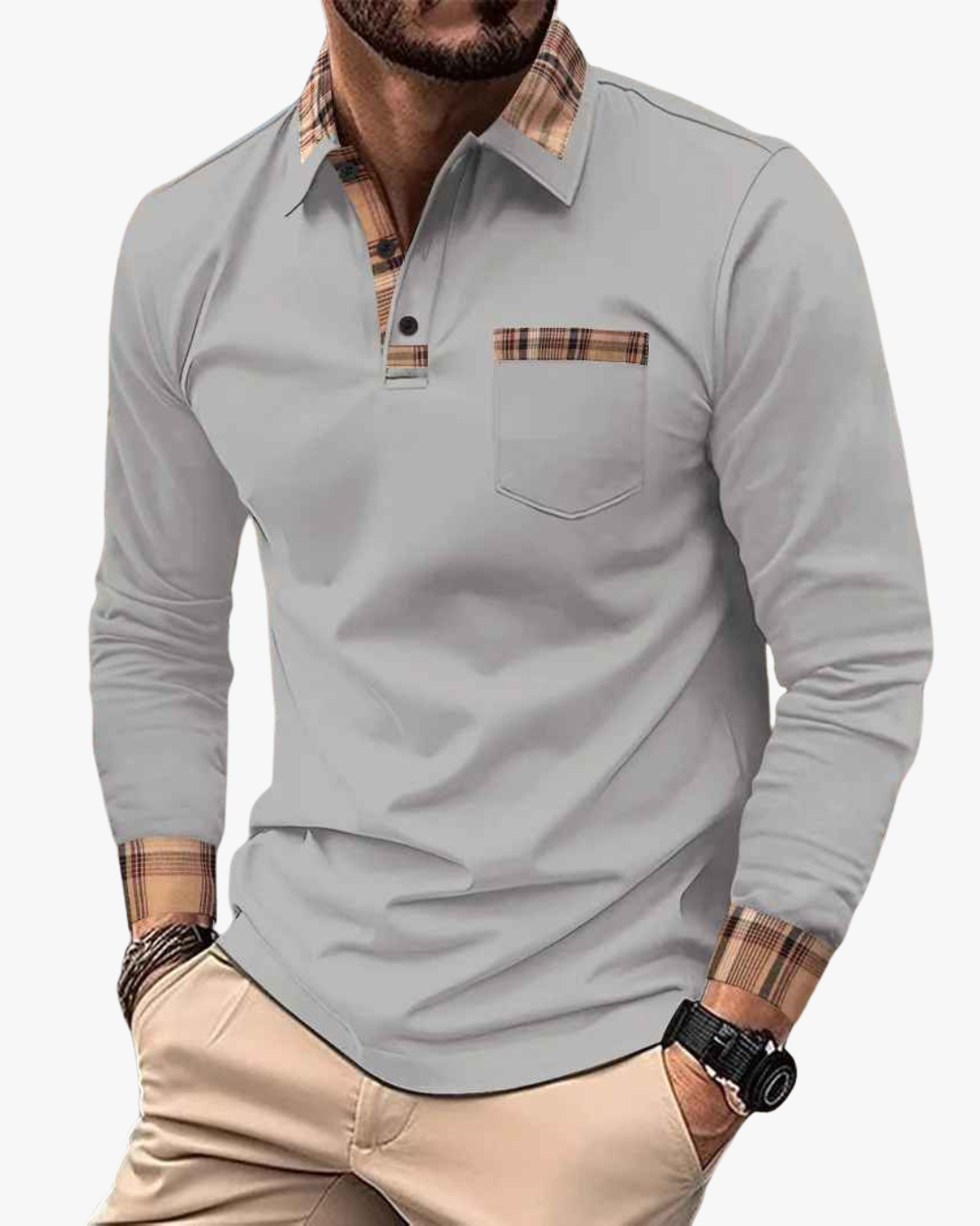 Modern Long Sleeve Polo