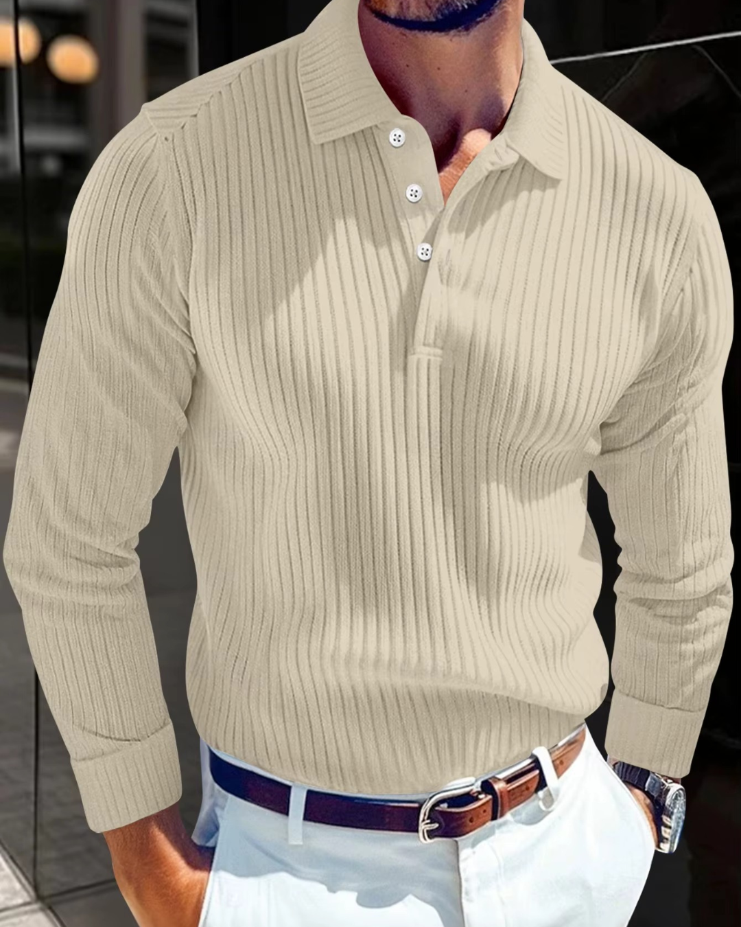 Clean Structure Polo Shirt