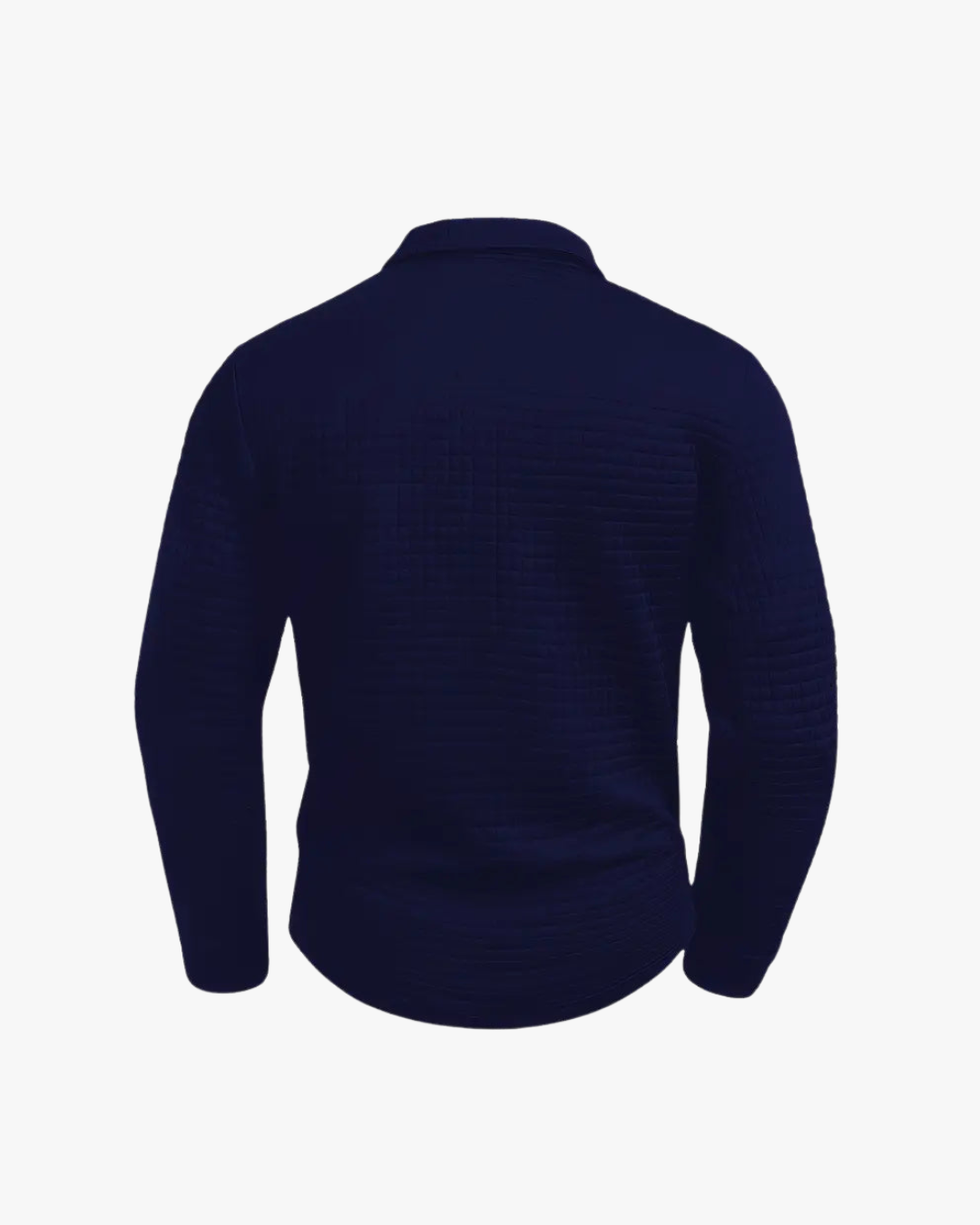 Refined Texture Polo Sweater