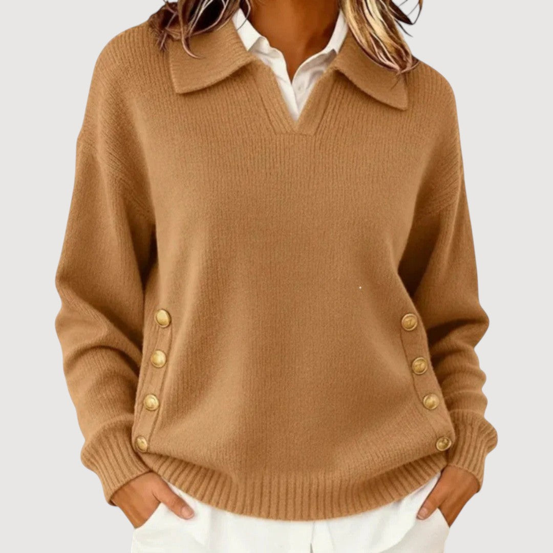 Aira | Elegant V-Neck Sweater
