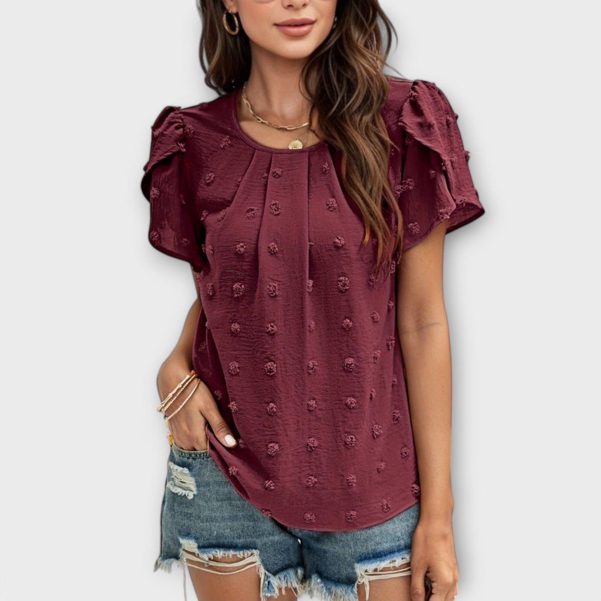 Charlotte - polka dot blouse