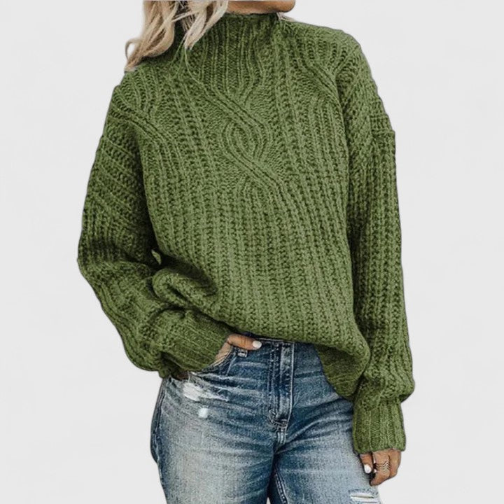 Aerynna | Elegant Cable Knit Sweater