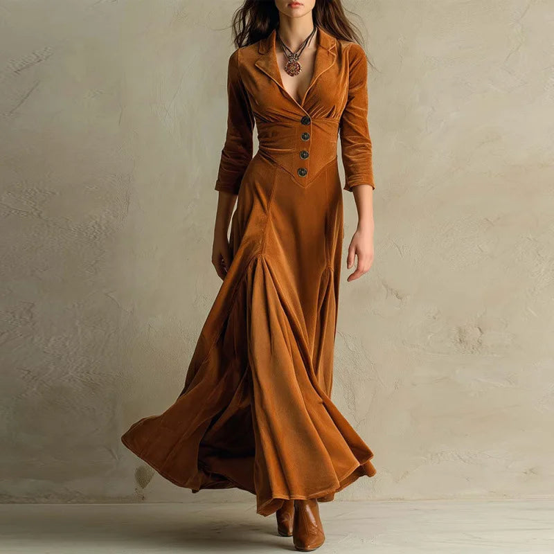 Anna | Elegant Velvet Maxi