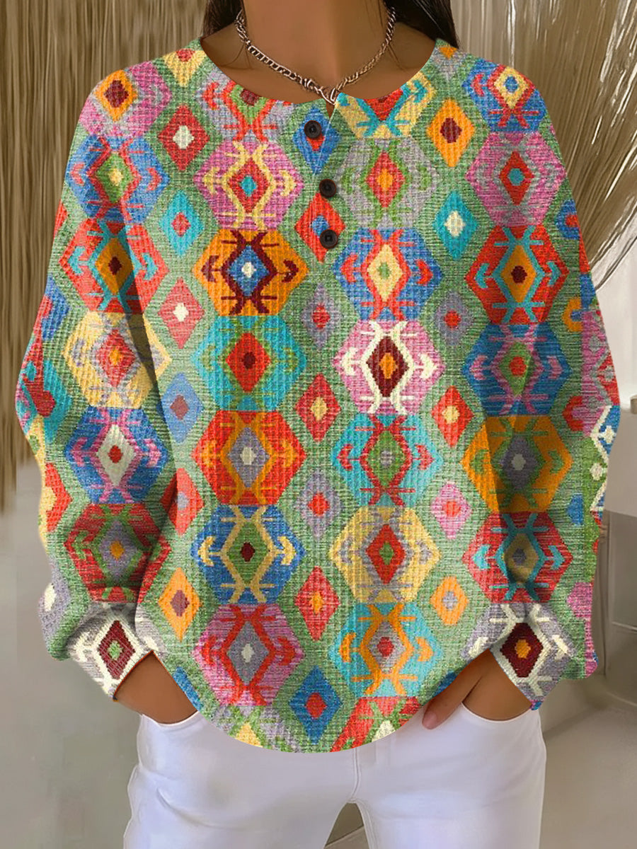 Sadie | Cozy Double Waffle Sweater