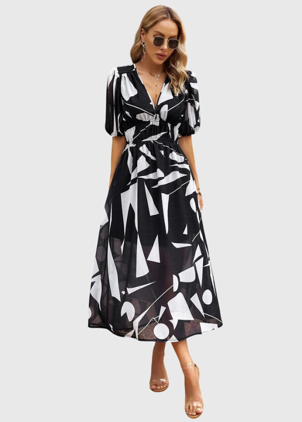 Willow | Vibrant Smocked Floral Midi Dress