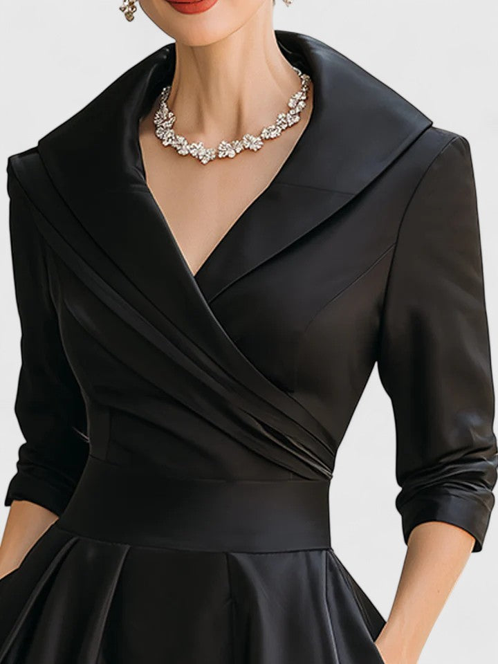 Malia | Timeless Silhouette Pocket Midi Dress