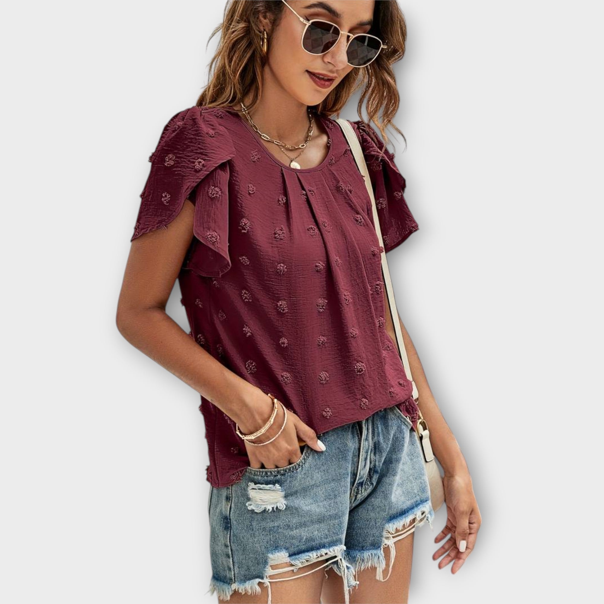 Charlotte - polka dot blouse