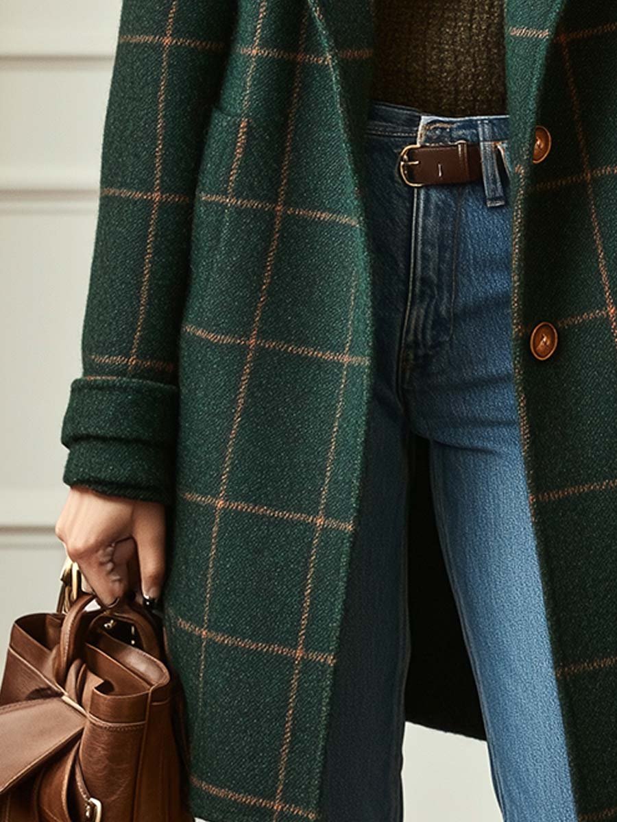Audrey | Classic Plaid Coat