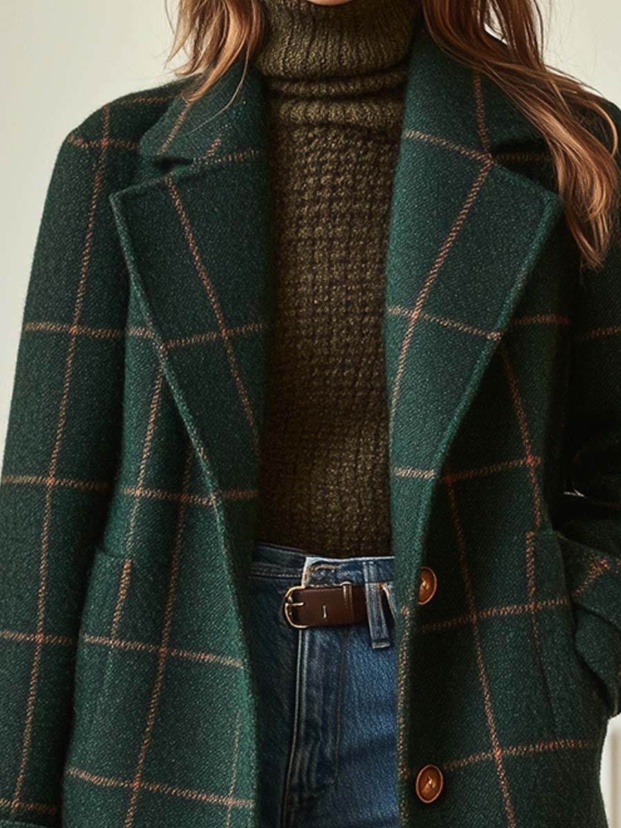 Audrey | Classic Plaid Coat