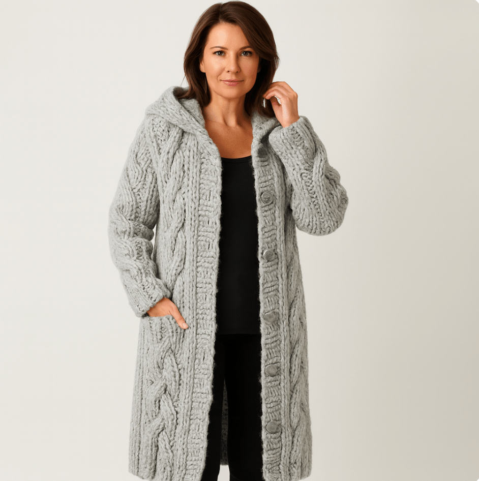Serenity | Elegant Long Knit Coat