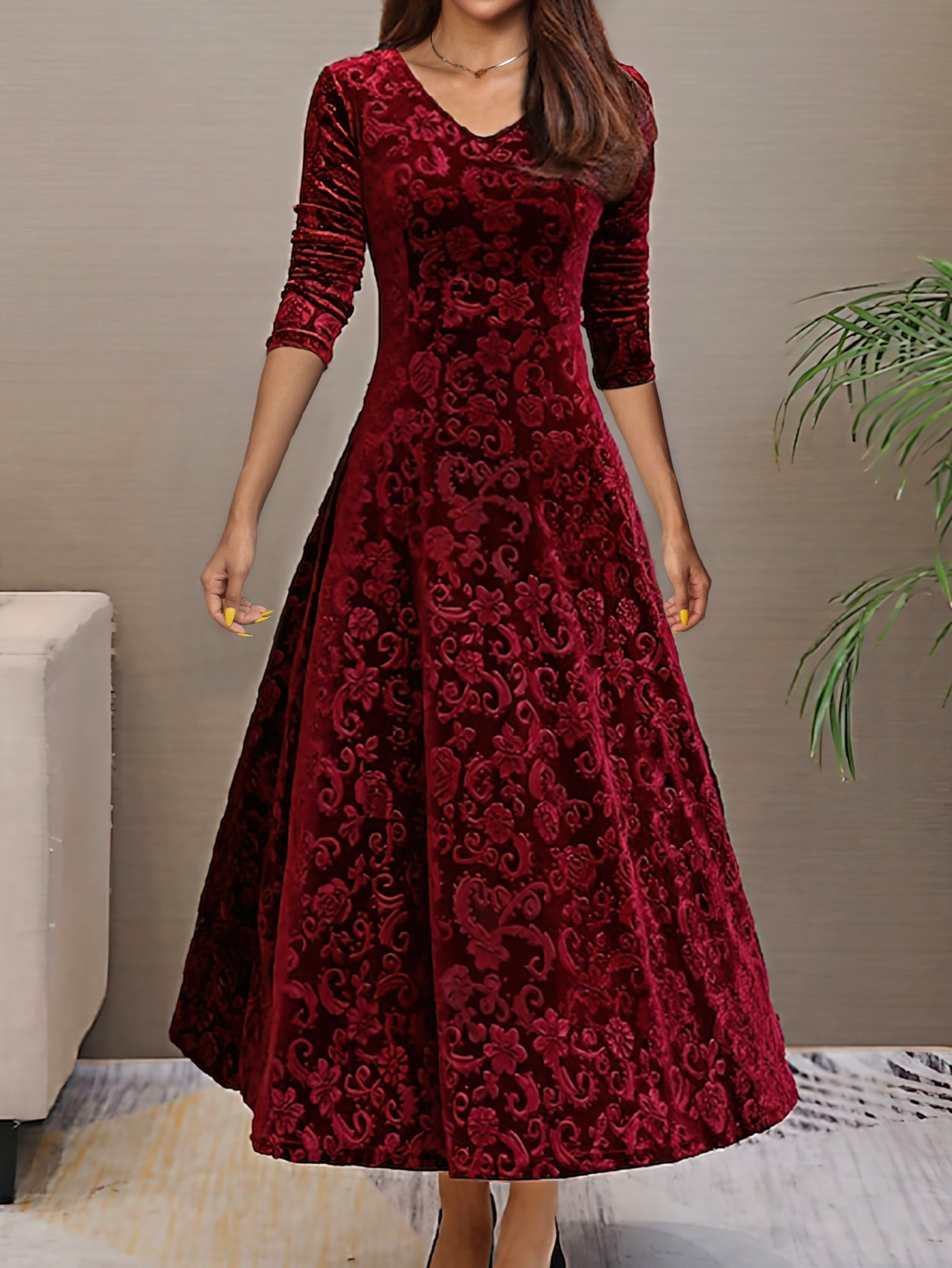 Olivia | Festive Winter Grace Dress