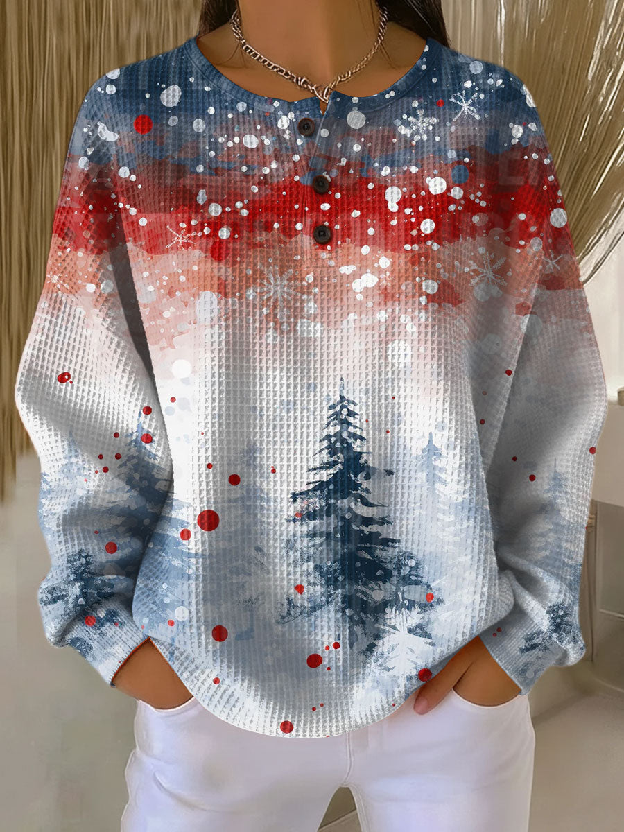 Alva  | Christmas Sweater with Soft Pine Tree Pattern
