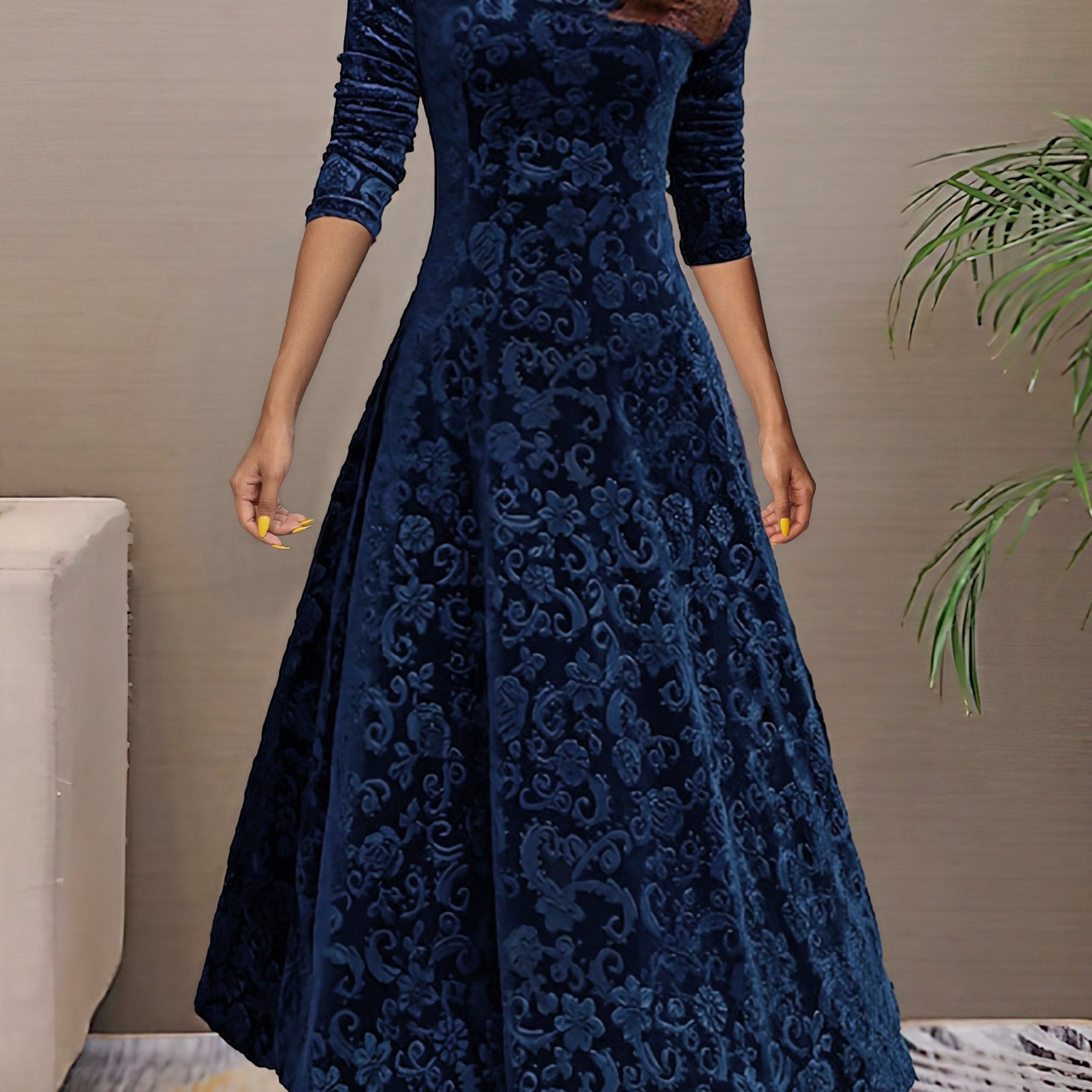 Denise | Holiday Velvet Grace Dress