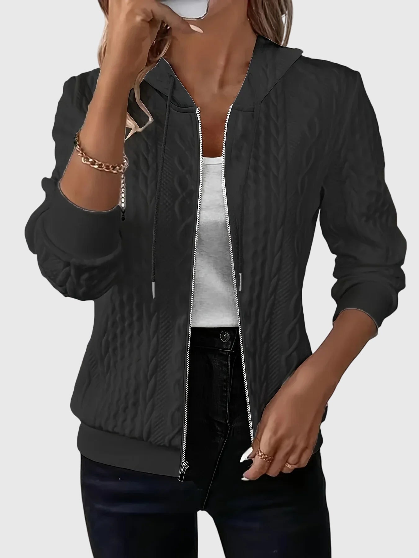 Penelope | Hoodie with Zipper