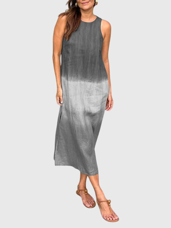 Aurora | Flowing Gradient Feminine Print Dress