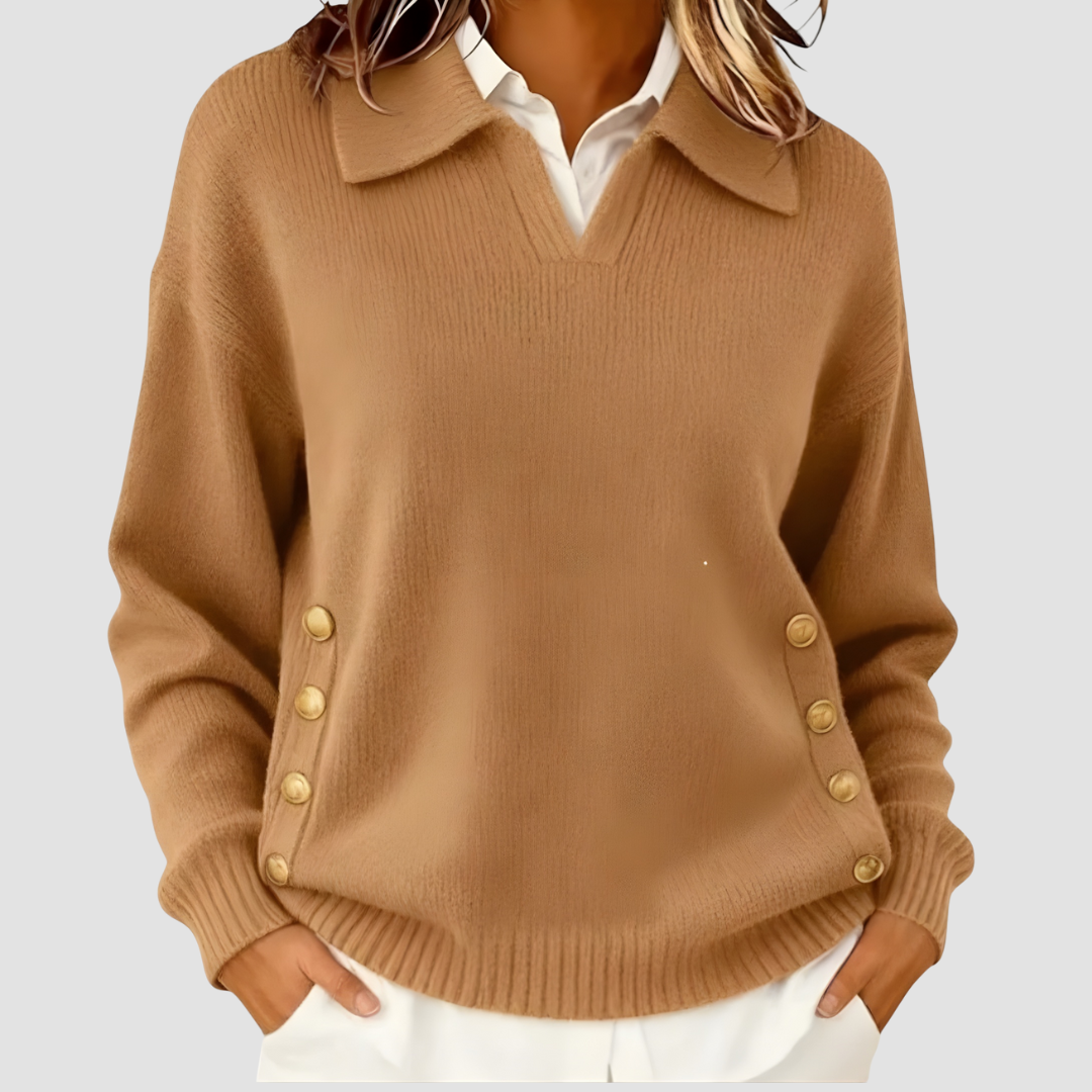 Aira | Elegant V-Neck Sweater
