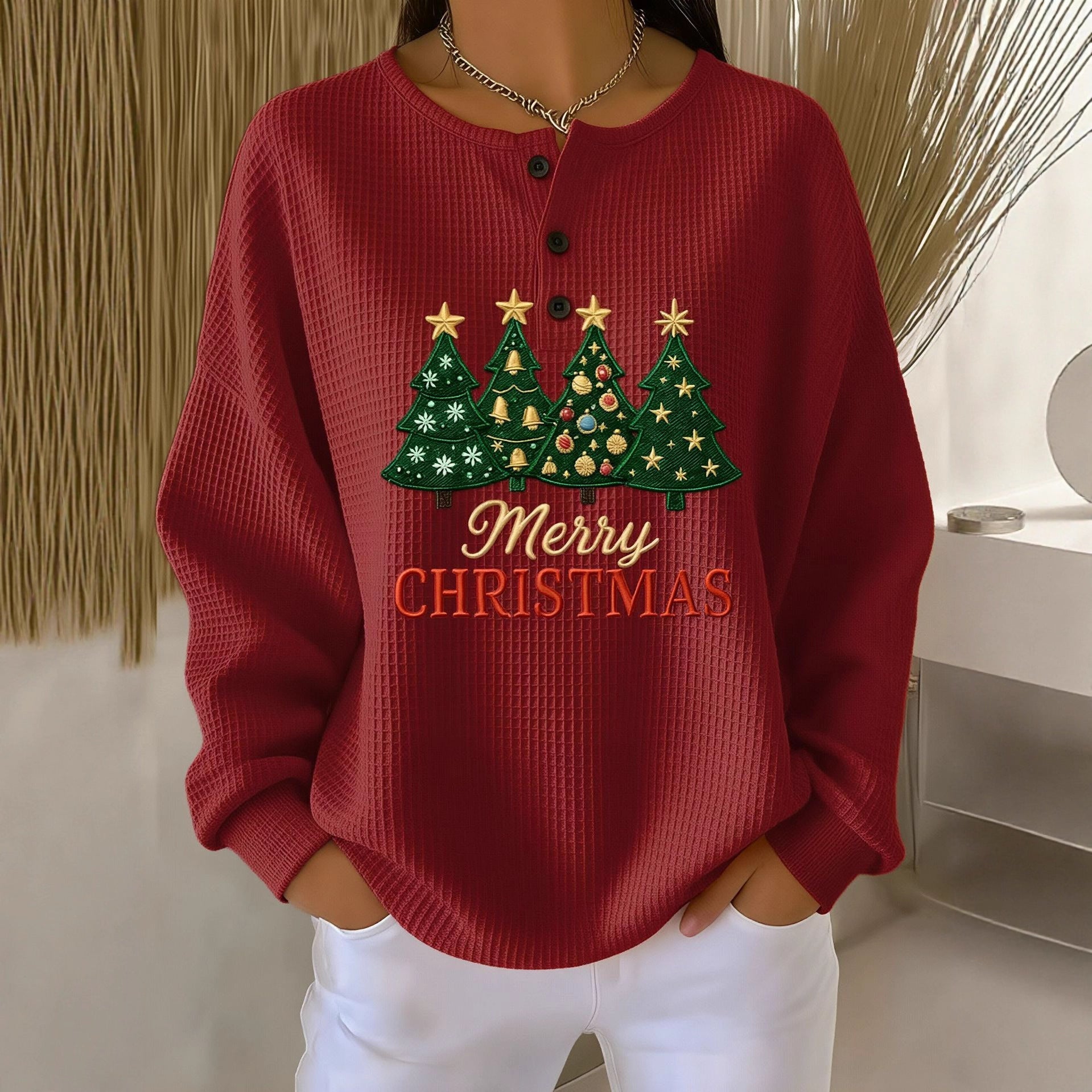 Alice | Soft Sweater with Christmas Motif
