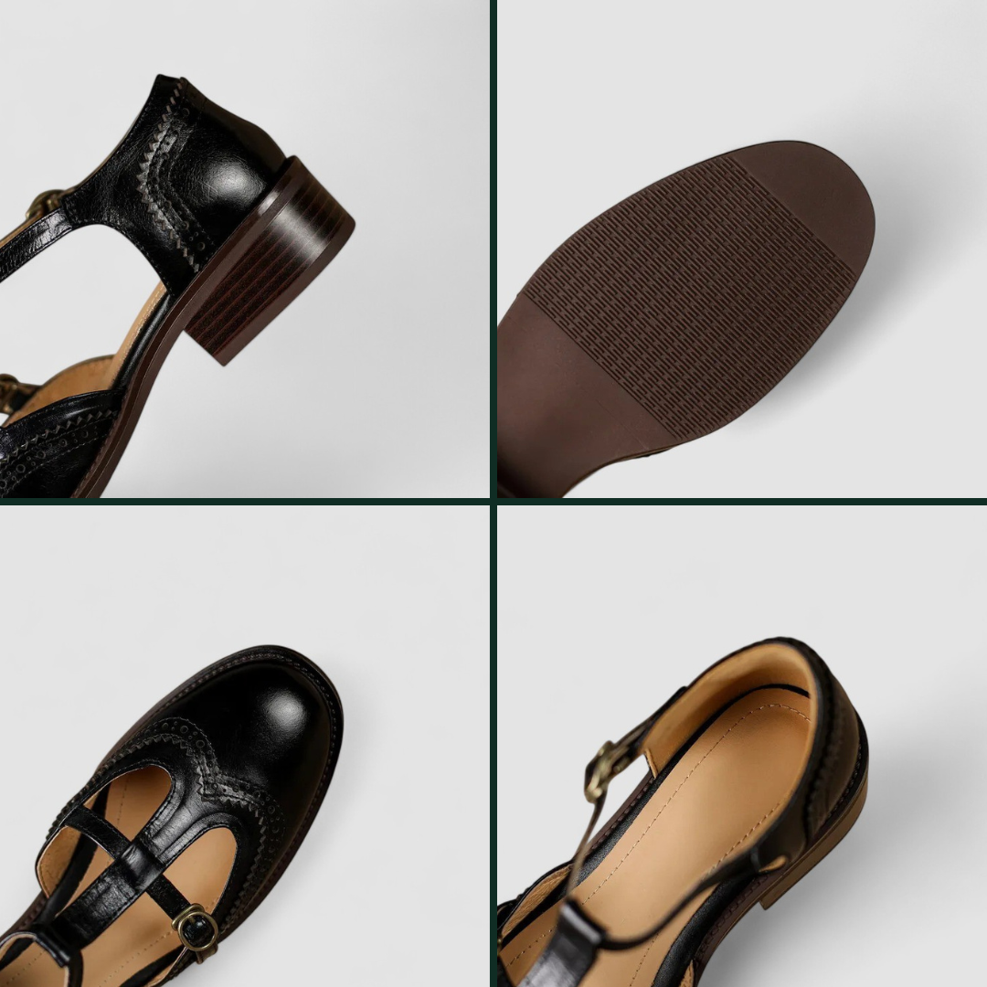 Seraphina | Elegant T-Bar Comfort Heel