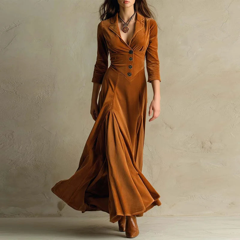 Anna | Elegant Velvet Maxi