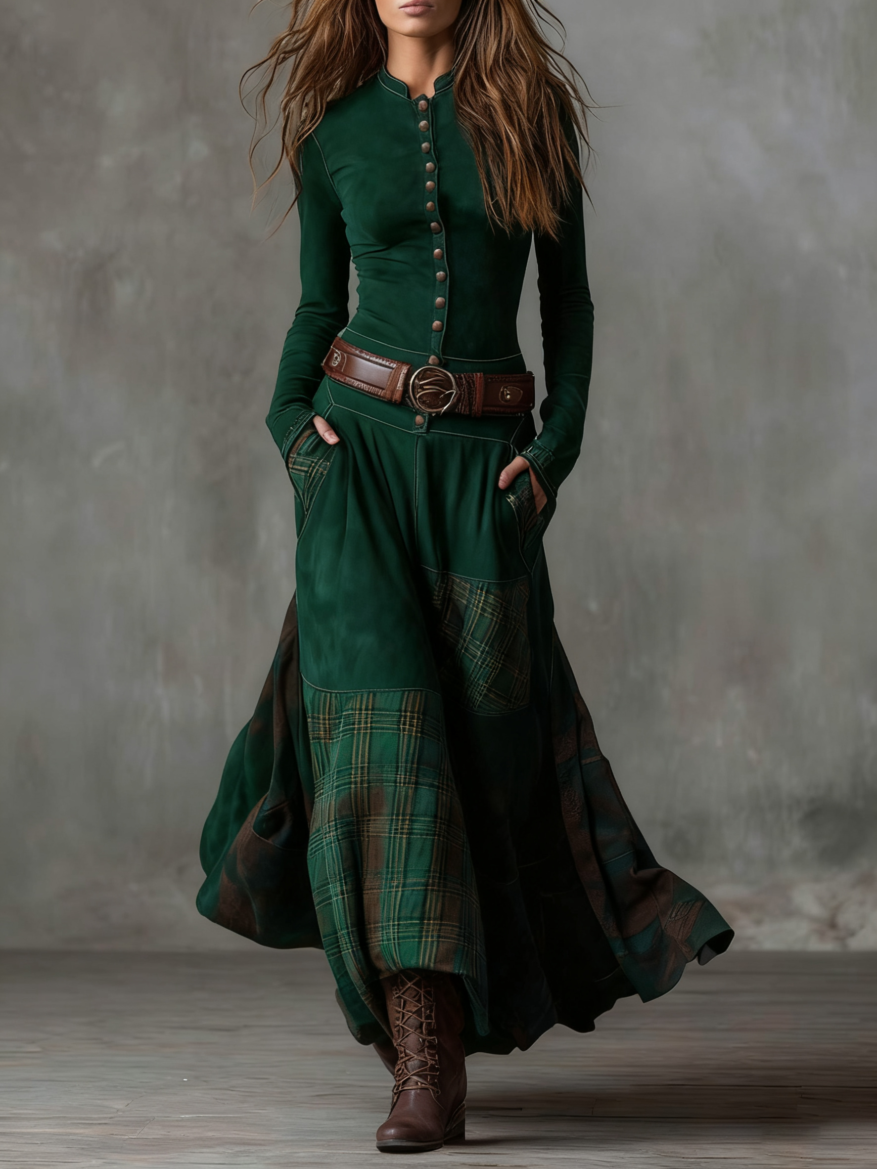 Maravelle | Vintage Autumn Grace Dress