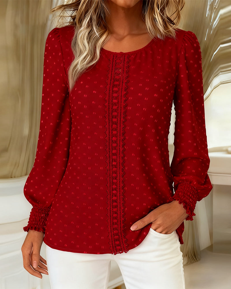 Aubrey | Elegant Lifted Sleeve Blouse