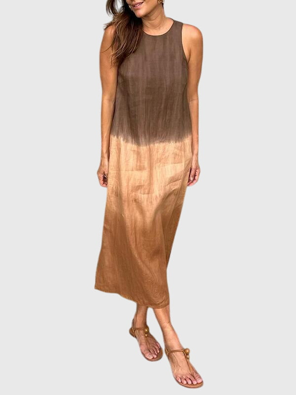 Aurora | Flowing Gradient Feminine Print Dress