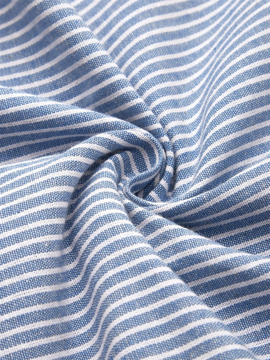 Thea | Classic Striped Everyday Midi Dress
