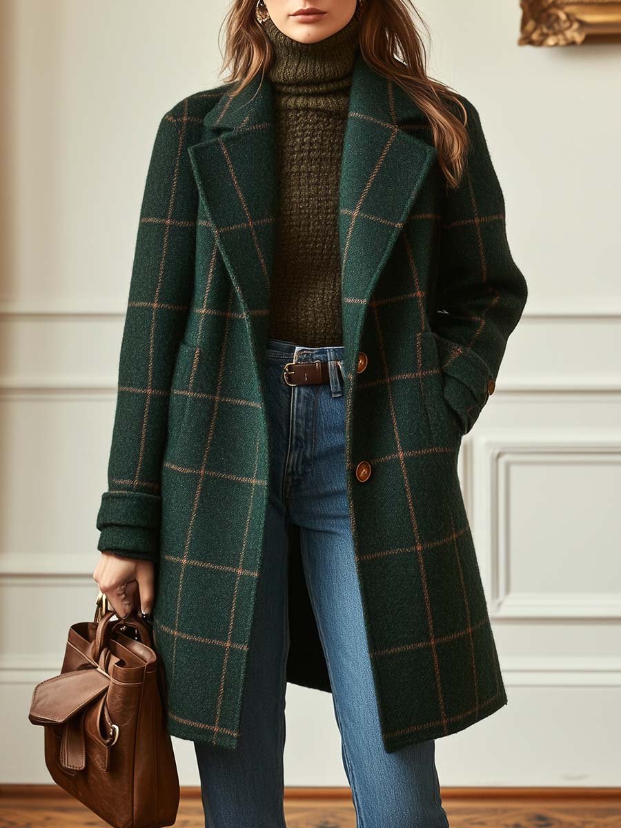 Audrey | Classic Plaid Coat